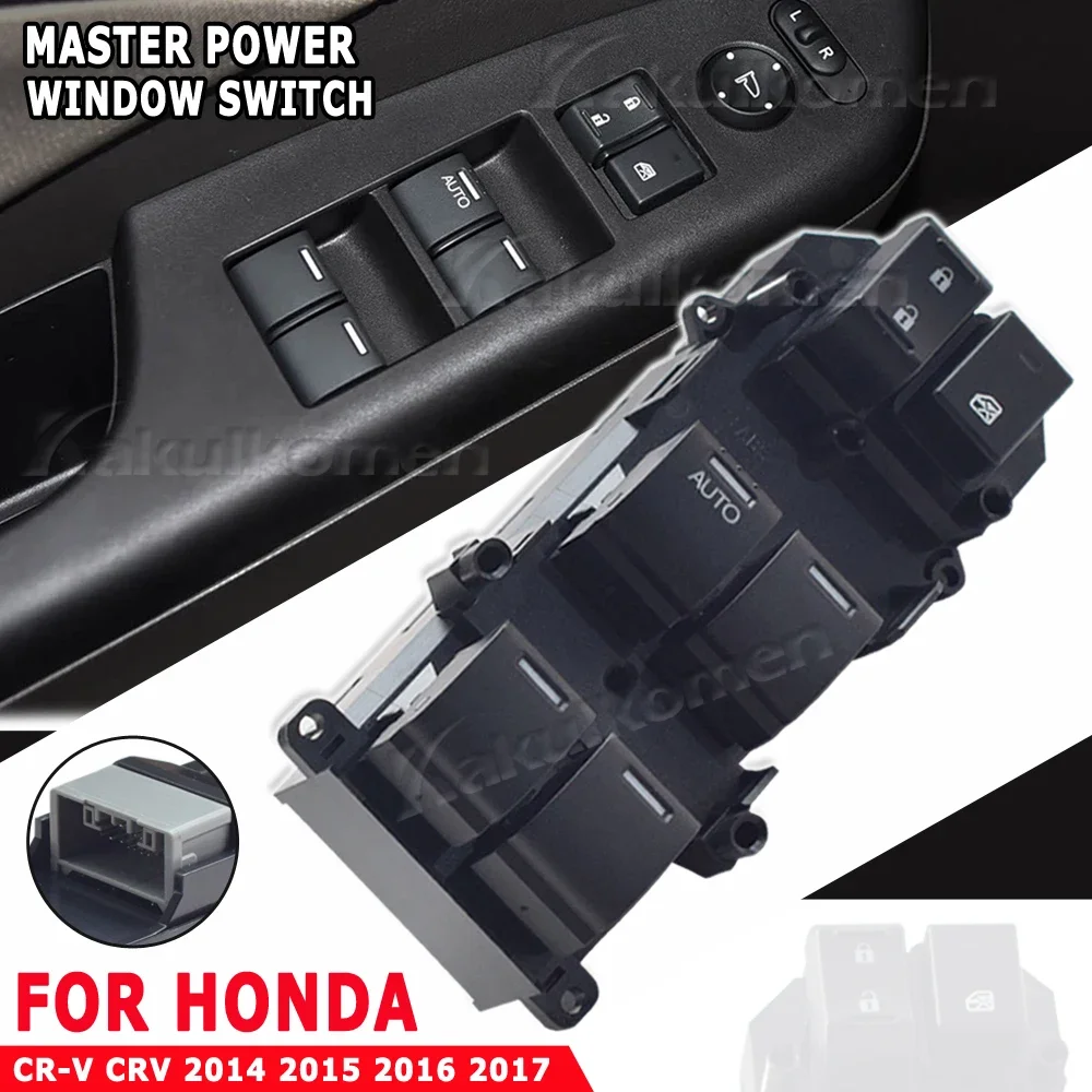 

Подходит для Honda CR-V CRV 2014 2015 2016 2017, передняя левая сторона водителя, главный переключатель стеклоподъемника, кнопка управления 35750-T0A-H11