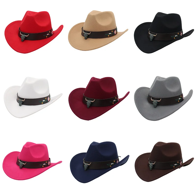 Ковбойская шапка в тибетском стиле для мужчин и женщин осень 2022 черные широкие