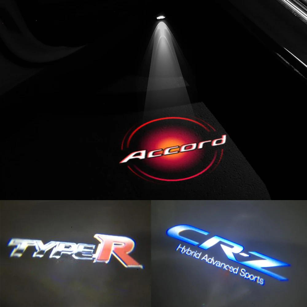

Гибридный продвинутый спортивный свет для логотипа Honda Accord Odyssey Honda, освесветильник двери автомобиля Honda