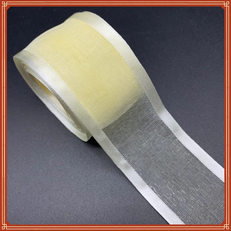 

38mm Satin Edge Organza Ribbon Bow Hair Wedding Christmas Decoration Lace Crafts
