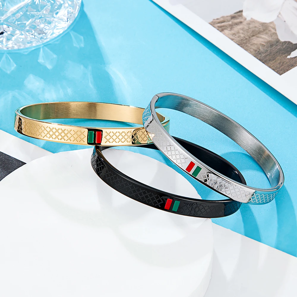 Мужские и женские браслеты ювелирные изделия из нержавеющей стали 304 красный