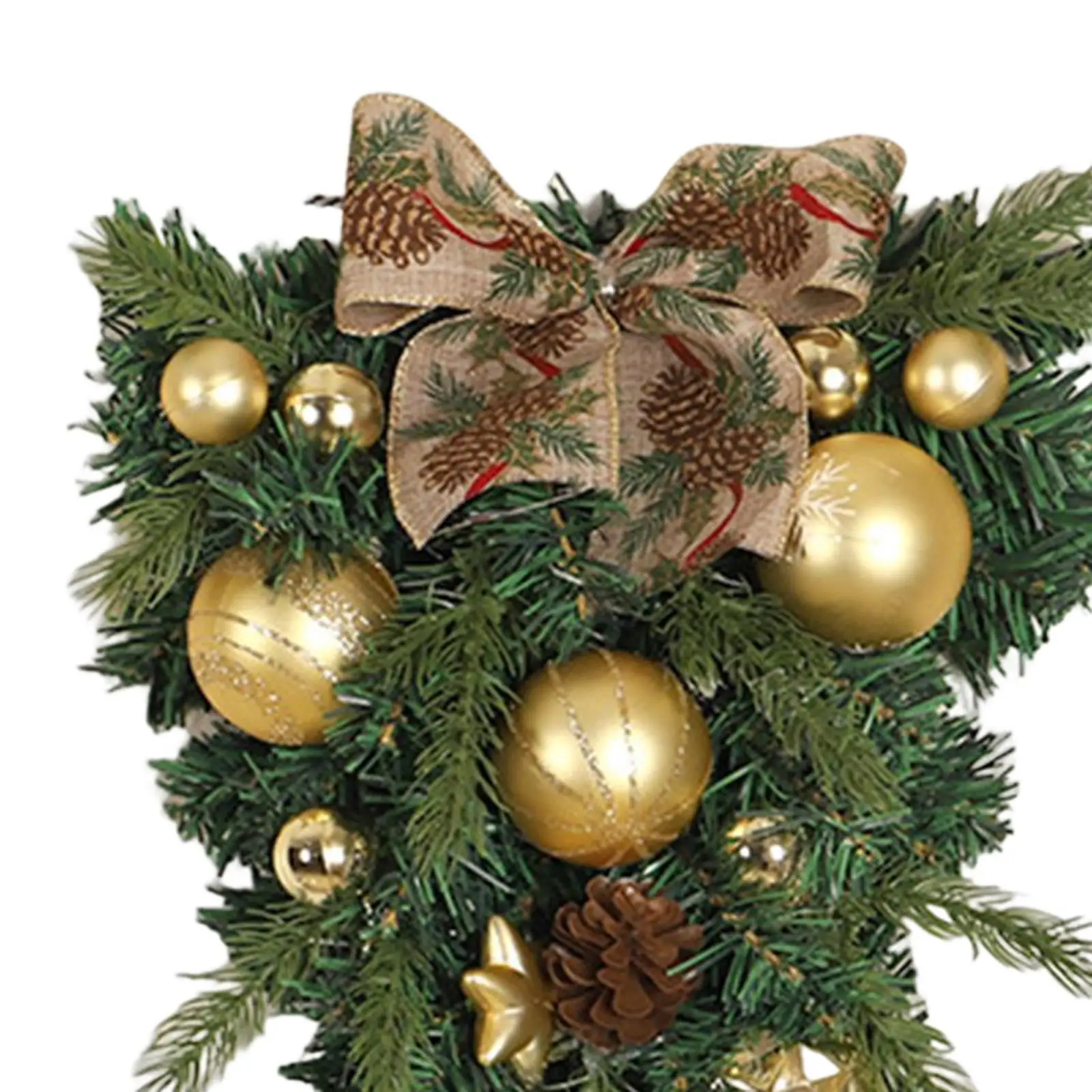 

Зимний Рождественский каплеобразный венок на дверь, висячая гирлянда на стену для вечерние ринки, фестиваля, наружной и внутренней двери