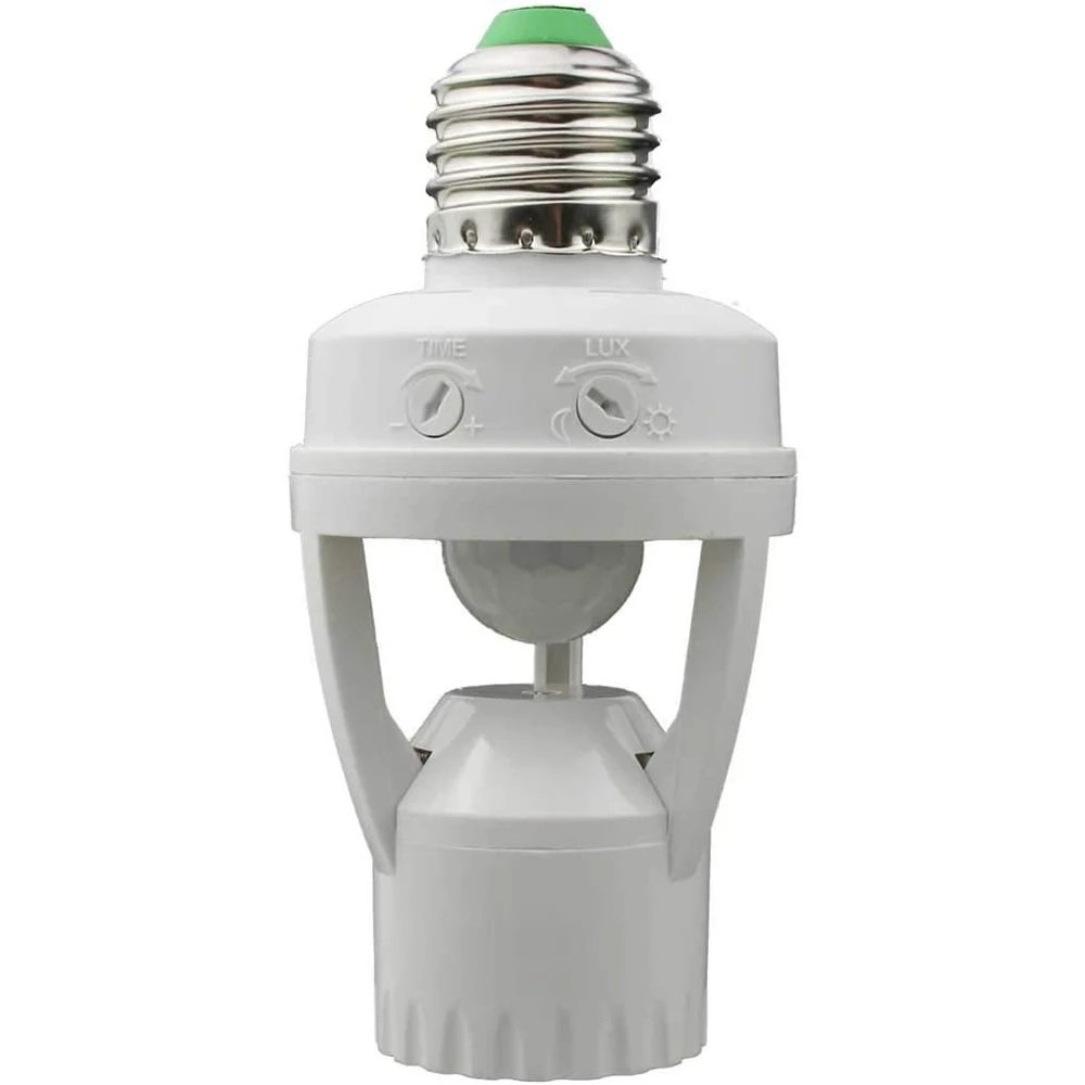 

Smart Light Bulb Switch 110V-240V 360 Degrees PIR Induction Infrared Motion Sensor E26/E27 LED Holder Socket Adapter Converter