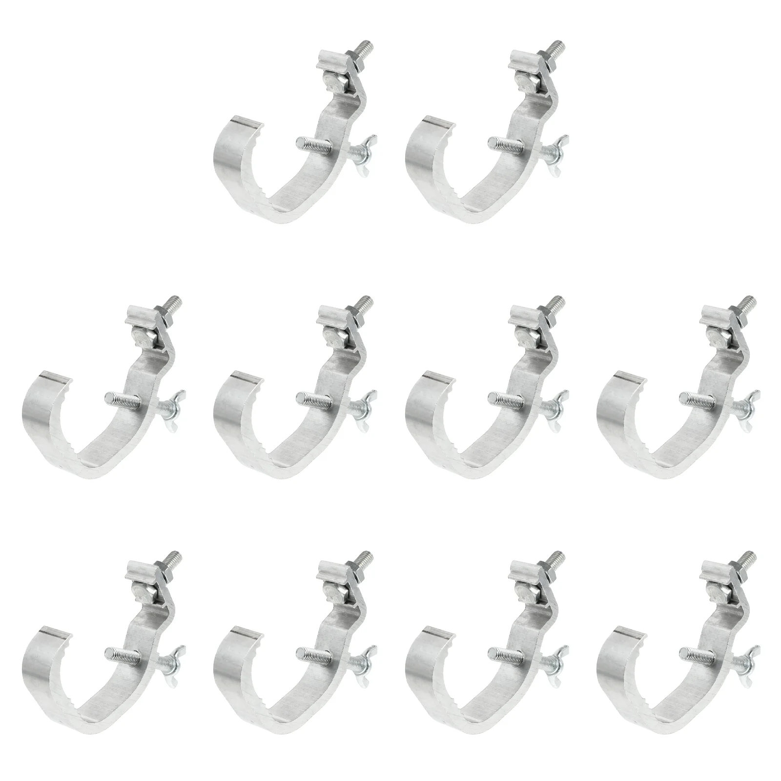 

10 Pcs Stage Light Hook Brackets Heavy Duty Lamp Accessories Sturdy Hooks Floodlight Aluminum Support