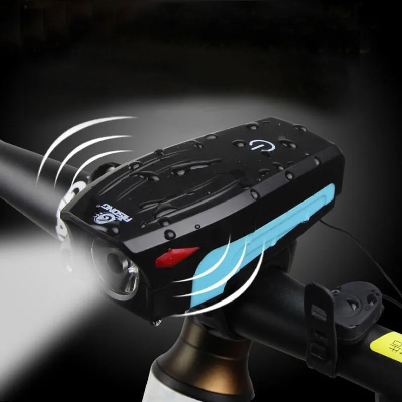 

Bicycle Bell Horns Electronic Bike Bicycle USB Charging Bike Horn Light Headlight Cycling Multifunction Horn Bike Accessories