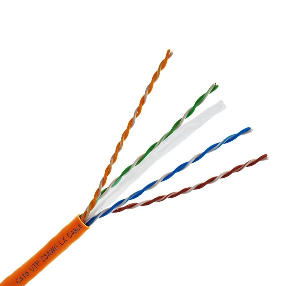 

Solid Copper Core Unshielded Twisted Pair UTP Cat6 Lan Internet Communication cable 305m per coil