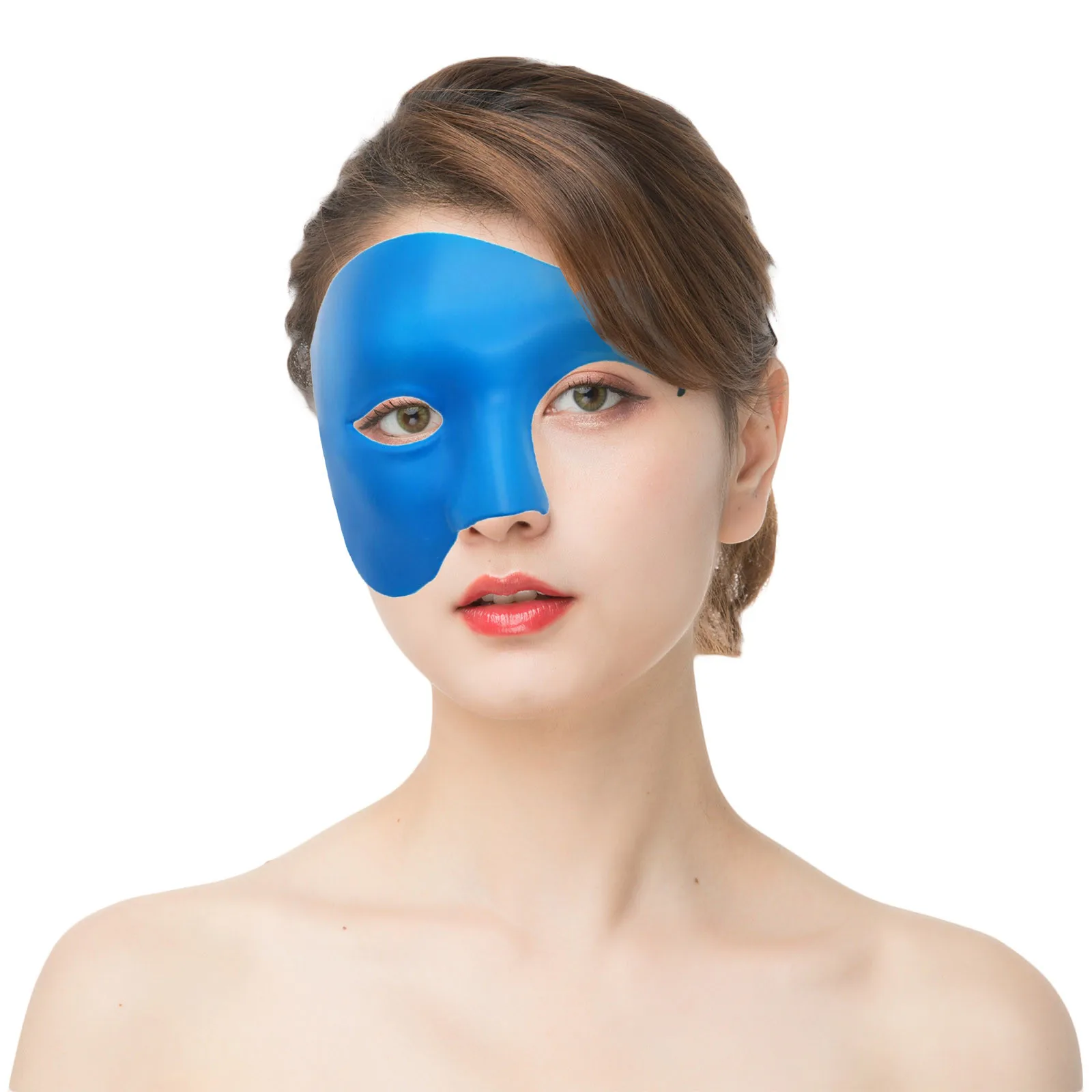 

Adult Halloween Cosplay Props Masks Masquerade Masks Carnival Half Face Phantom Mask Half Face Mask Party Mascara