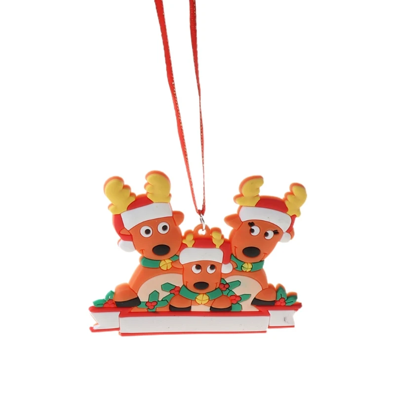 

2020 Merry Christmas Tree Hanging Ornament Reindeer Family Personalized Xmas Gif
