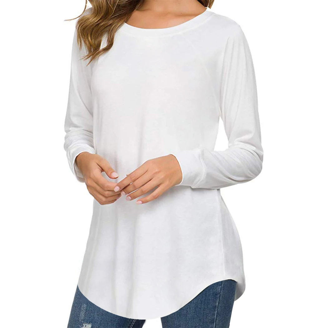 T-shirt Clearance Price Autumn Spring Women T Shirt Oversize O-neck Long Sleeve Loose Tshirts High Quality Tops |