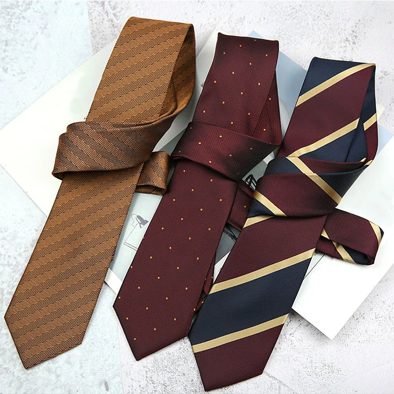 

New Stripe Plaid Print 8CM Neck Tie for Gentleman Wedding Party Cravats Accessories Elastic New Fashion Male Party Business