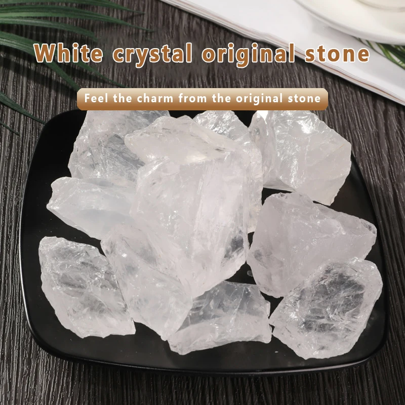 

2021 New Hot Selling White Crystal Rough Stone Scented Stone Diffused Stone Crystal Decorative Ornaments Pendant Accessories
