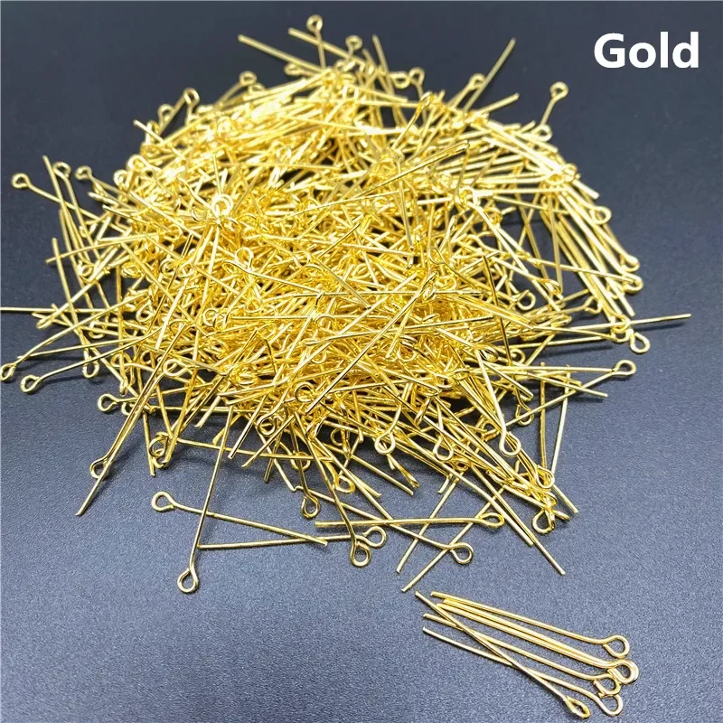 Eye Head Pins 15/20/25/30/35/40/45/50/60mm Eye Pins Findings For Diy Jewelry Making Jewelry Accessories Supplies
