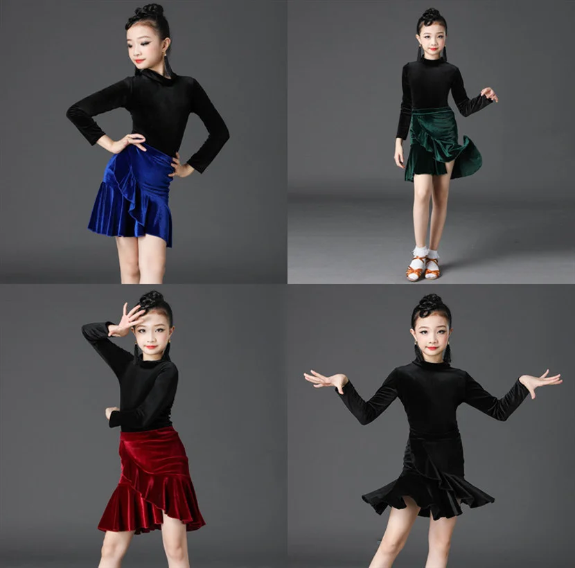 

Children's Day Latin Dance Dress Kids Ballroom Dresses for Girls Cha Cha Rumba Samba Vestidos Dance Costume Stage Performance