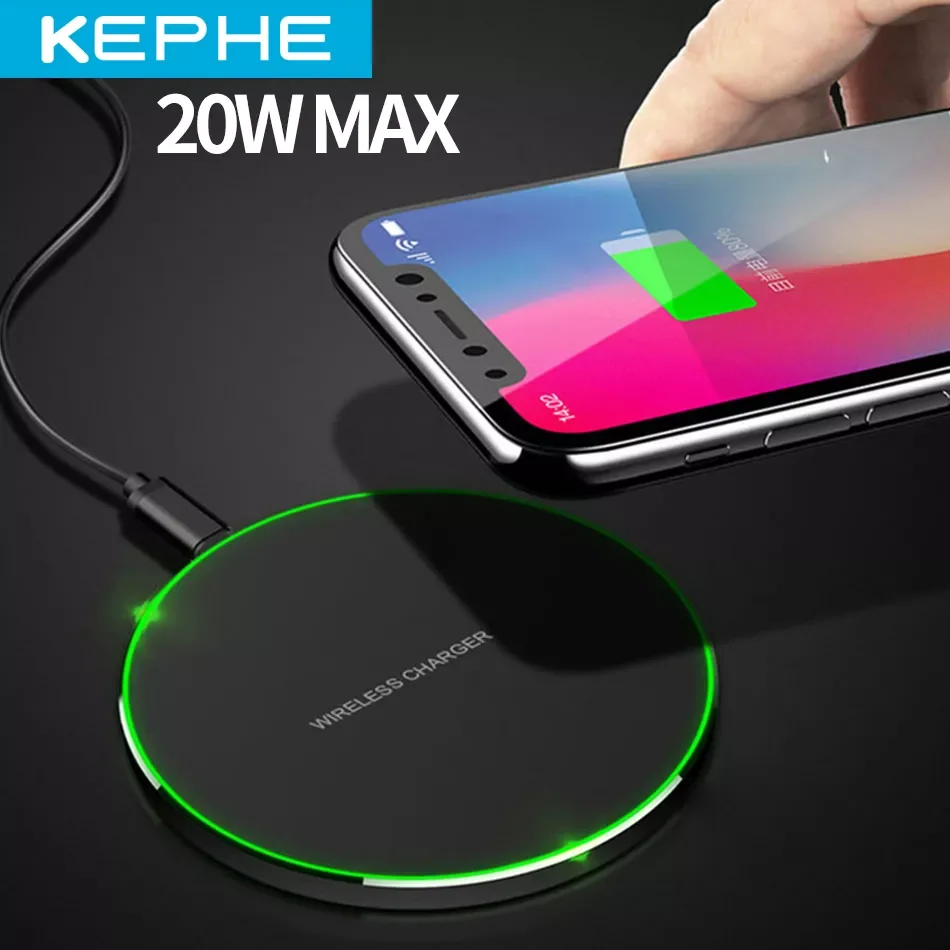 

Fast Wireless Charger For Samsung Galaxy S10 S9/S20 S8 Note 9 USB Qi Charging Pad for iPhone 12 11 Pro XS Max XR X 8 Plus