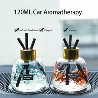 120ml car aromatherapy essential oil diffuser perfume purification air freshener ornament decor fragrance with volatile stick