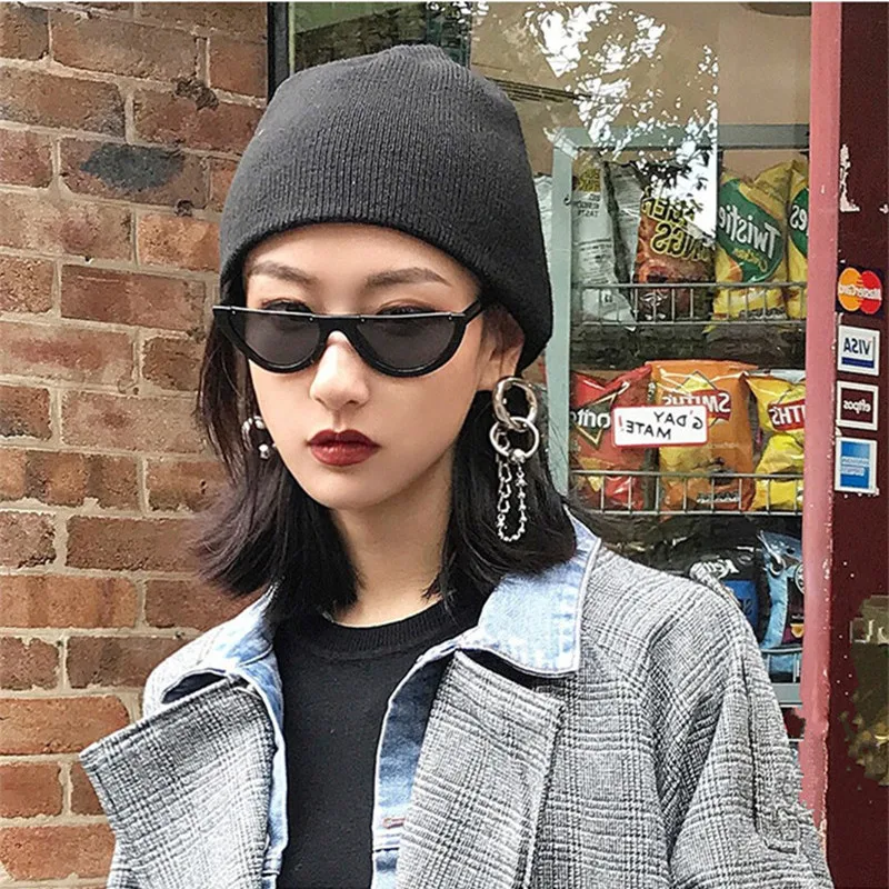 2022 индивидуальные солнцезащитные очки в полуоправе женские маленькие