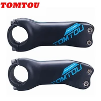 tomtou full carbon fiber cycling road mountain bike stem 6 or 17 degrees 31 8mm 708090100110120130mm ud matte blue