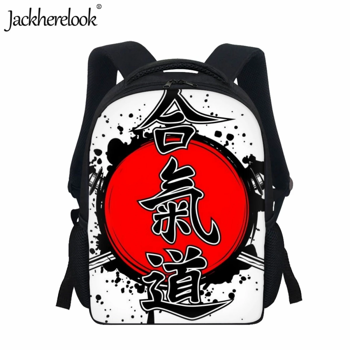 

Jackherelook Kids New Fashion Schoolbag Hot Sale Judo Martial Arts Aikido Print Design Cartoon Backpack Pupils Travel Book Bags