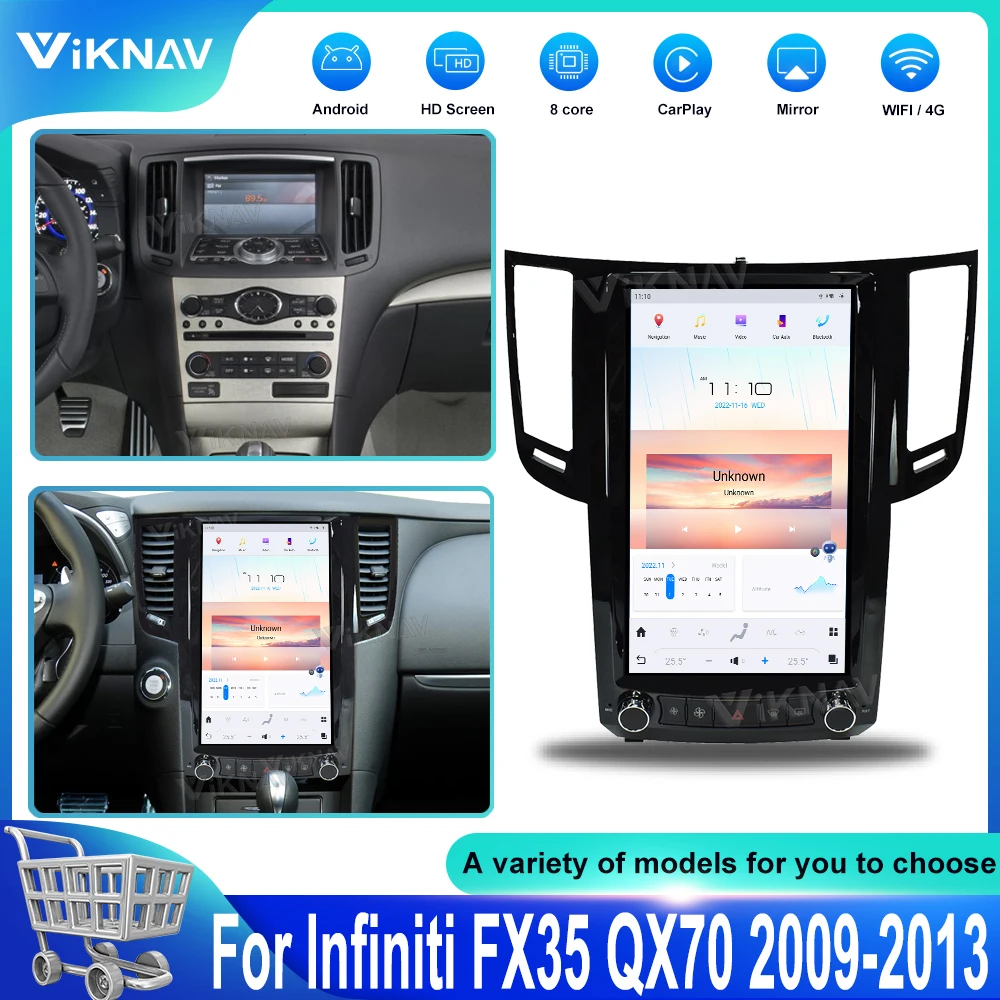

Автомобильный стерео GPS-навигатор для Infiniti FX35 QX70 2009-2013 сенсорный экран Android автомобильный радиоприемник мультимедийный плеер головное устройство