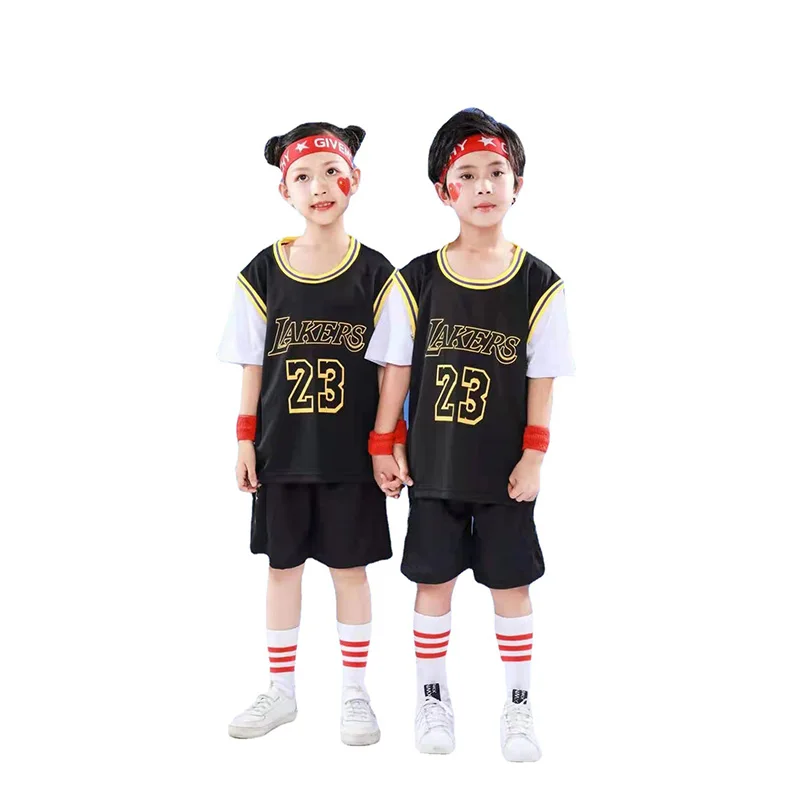 

Child Basketball Uniform Outdoor Sportswear 3-14 Years Old Child Youth Basketball Vest Short Suit Summer Children's Clothes Set