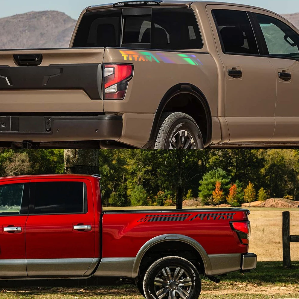 Боковые наклейки в багажник автомобиля для Nissan Titan Pro4X графические полосы пикапа
