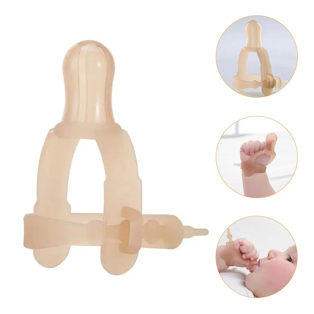 

Teether Baby Fingerthumb Infanttoddler Anti Bite Protector Pacifier Chew Night Pacifiers Guard Sucking Cover Teething Silicone