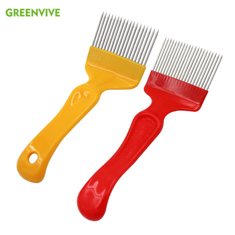 

21 Pin Straight Needles Uncapping Forks Stainless Steel Honey Sparse Rake Shovel Comb Beekeeping Tools Bee Keeping Equipment