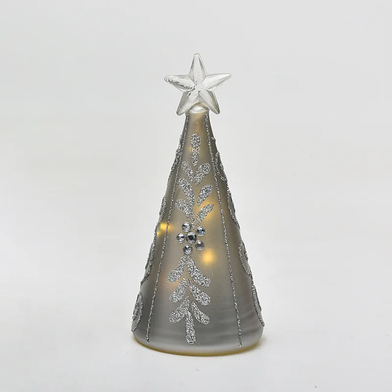 Бесплатная доставка 6 шт./упаковка стеклянный Ангел с серебряной росписью