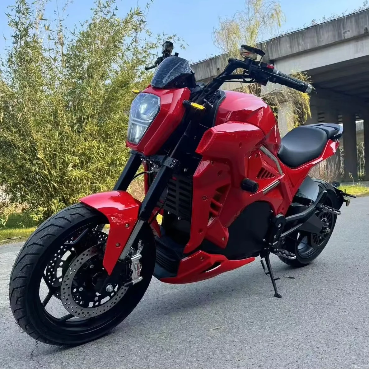 Фото Stlf 2026, завод в Уси, мощный электрический гоночный мотоцикл Ducati Diavel для взрослых, 72В, внедорожный, с российским сертификатом. №5