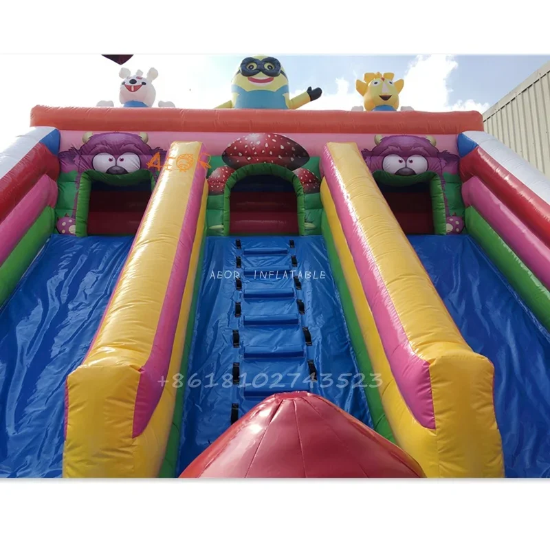 Надувной замок-батут в виде джунглей