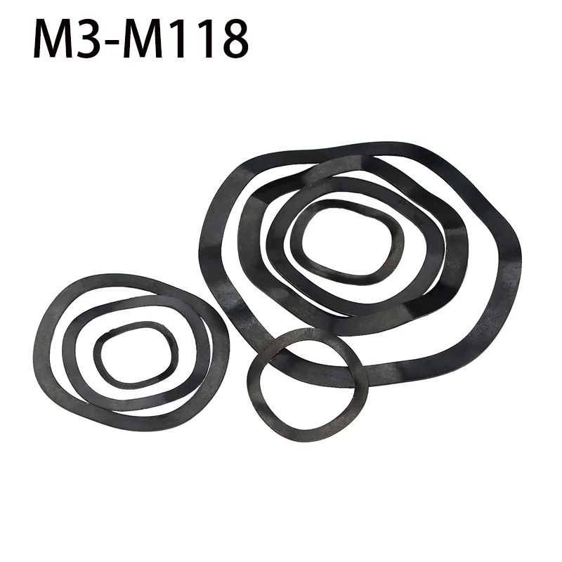 

Black Wave Washers Wave Elastic Gasket Spring Retaining Ring M3 M4 M5 M6 M8 M10 M12 M16 M19 M23 M25 M27 M30 M39 M41-M118