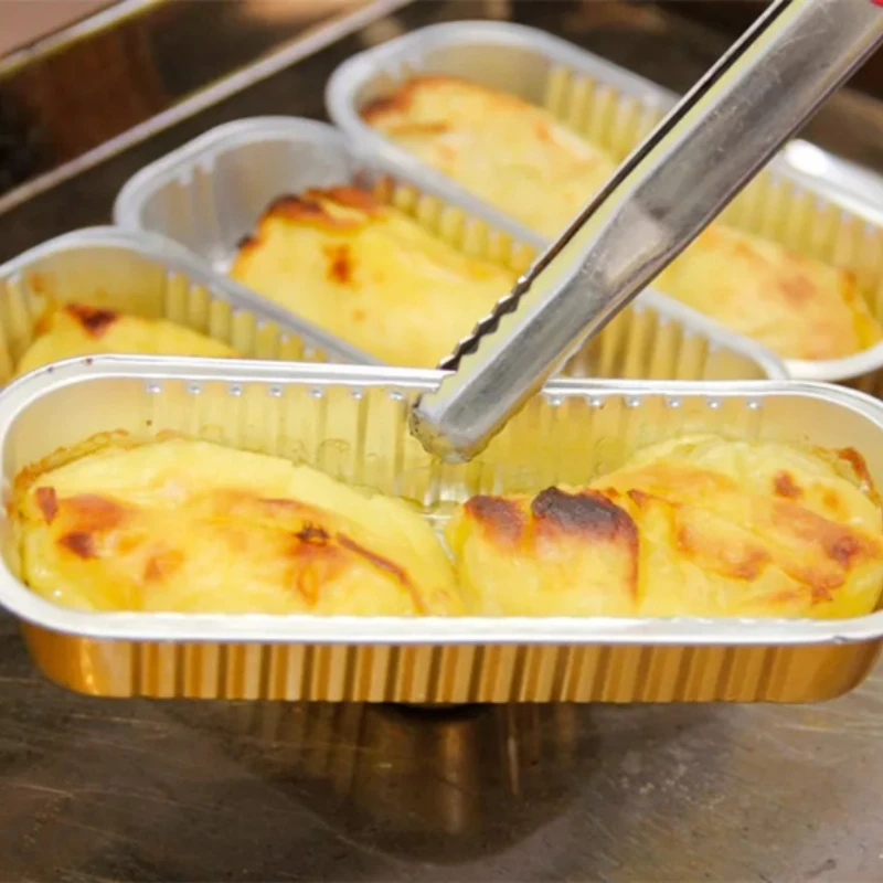 10 шт. маслостойкая алюминиевая фольга Оловянная коробка |