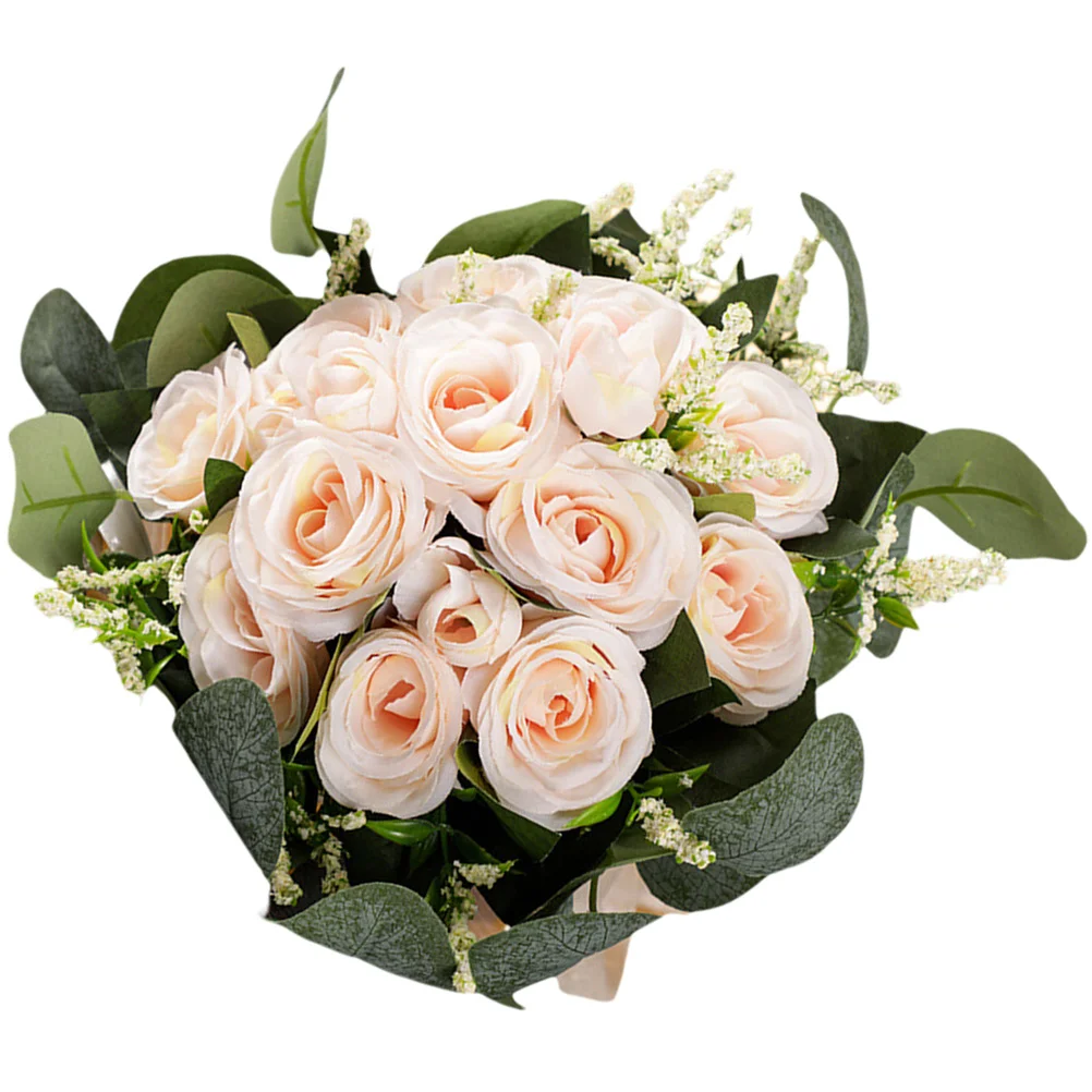 Искусственный букет подружки невесты с цветами в руках свадебные букеты розы для