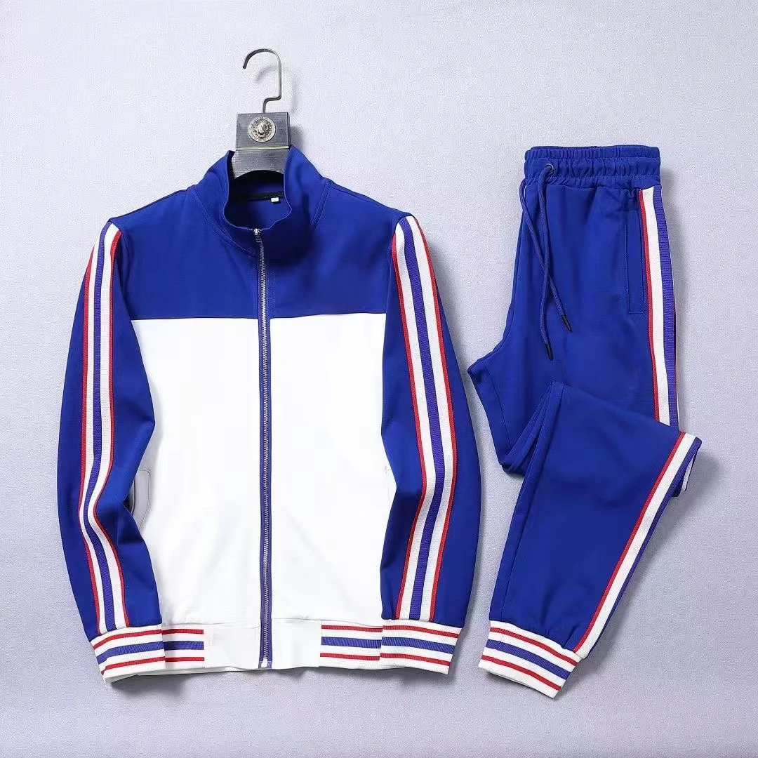 

Новинка 2023, мужской повседневный спортивный костюм из двух предметов в европейском и американском стиле из хлопка с римскими цифрами, модный костюм большого размера