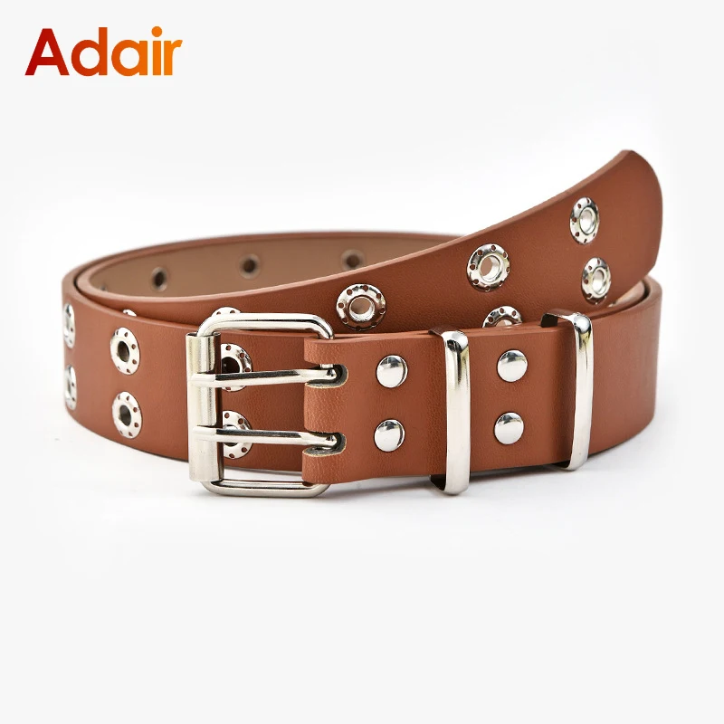 

Women Belts High Quality Punk Belts Jeans Casual Luxury Fashion Designer Belts for Women Pin Buckle Solid Color Waist Belt PK020