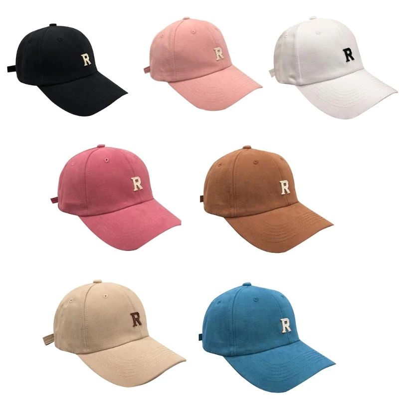 

F42F Baseball Cap Summer Hats Adjustable Dad Hat Cotton Hat for Women