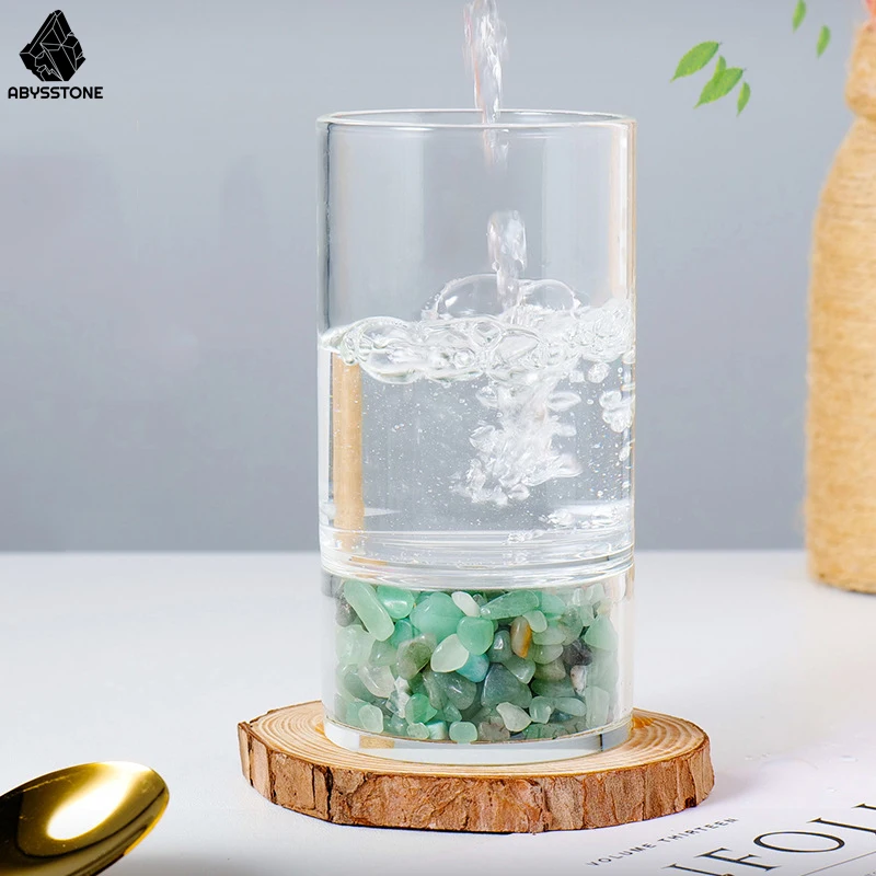 

Натуральный кристалл Питьевой стакан Необработанный камень Бутылка для воды Стакан Чакра Рейки Целебный напиток Медитация Роза Кварц Амет...