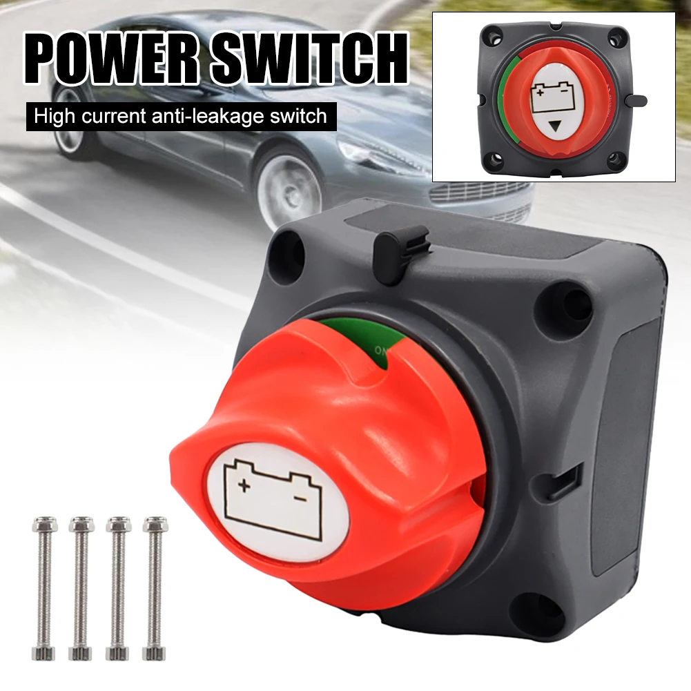 

275A-455A Car Battery Power Cut-Off Switch 12V-48V Disconnector ON/OFF 2 Position Isolator for Marine Boat Vehicles RV ATV UTV
