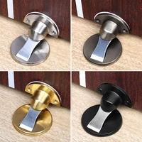 door stopper non punching sticker hidden door holders stainless steel furniture hardware floor mounted nail free door stops