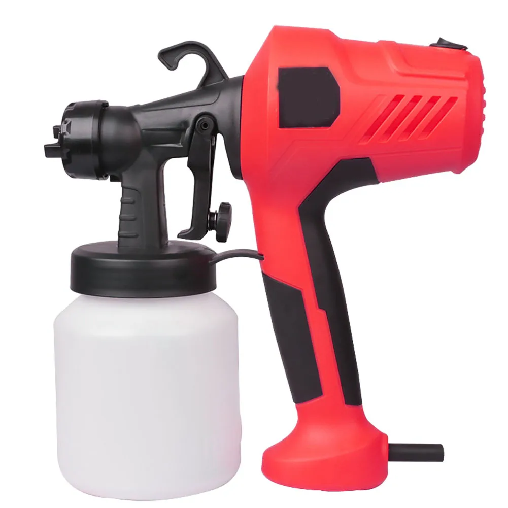 

400W EU Plug Electric Spray Gun High Pressure Oil Sprayer With Nozzle For Indoor Exterior Wall Roof Woodwork Fence Spraying