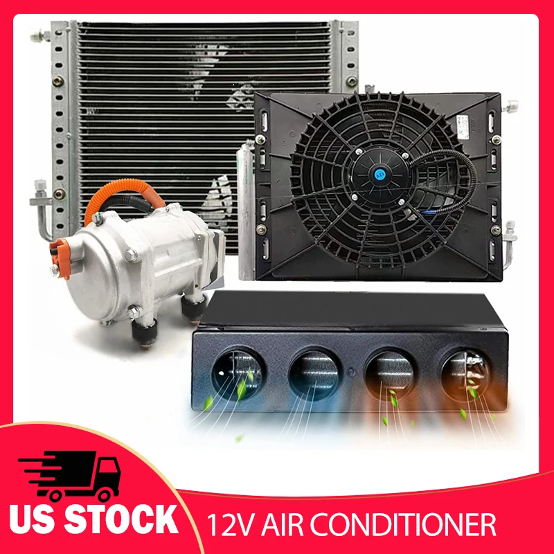 Электрический автомобильный Кондиционер treвыбраo 12 В 24 тепловой и холодный поток