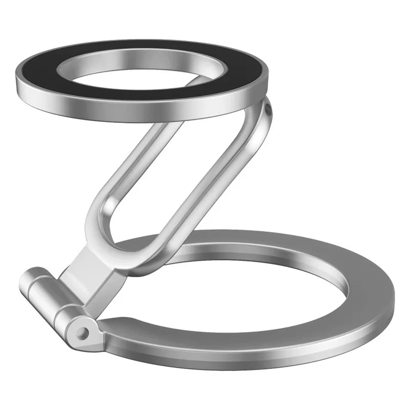 

360 ° Двусторонняя подставка для телефона MagSafe, магнитный держатель для телефона, подставка, магнитная ручка для iPhone 15, Android, автомобильный держатель для спортзала 2025