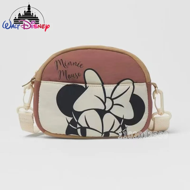 

Disney Minnie Original New Girls' Crossbody Bag Cartoon Cute Girls' Bag Fashion Trend Mobile Bag Large Capacity High Quality