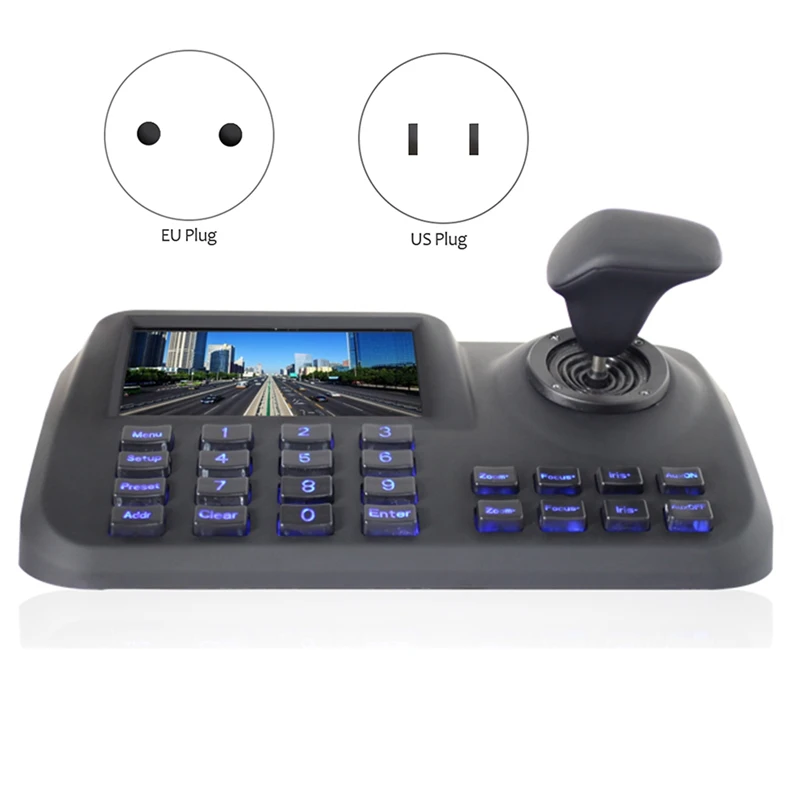 

Контроллер PTZ для системы видеонаблюдения, 3D-контроллер совместимый с Onvif IP PTZ, джойстик, IP PTZ Клавиатура с 5-дюймовым ЖК-экраном для IP PTZ