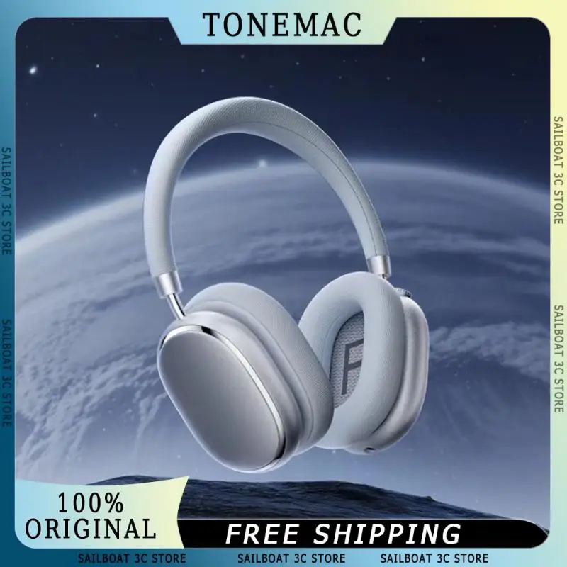 TONEMAC H5 Беспроводная гарнитура с микрофоном ANC Активное шумоподавление Длительный