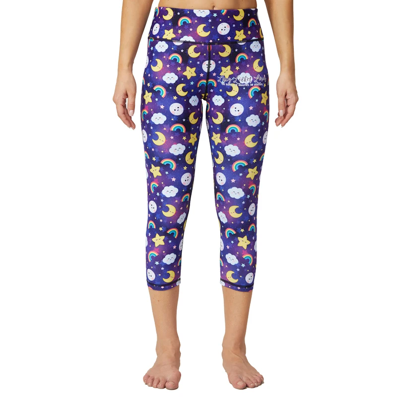 Kenntrice New Arrival High Waist Print Women Leggings Sport Fitness Breathable Croped Pants Comfort Yoga Gym Girl Elastic Tights