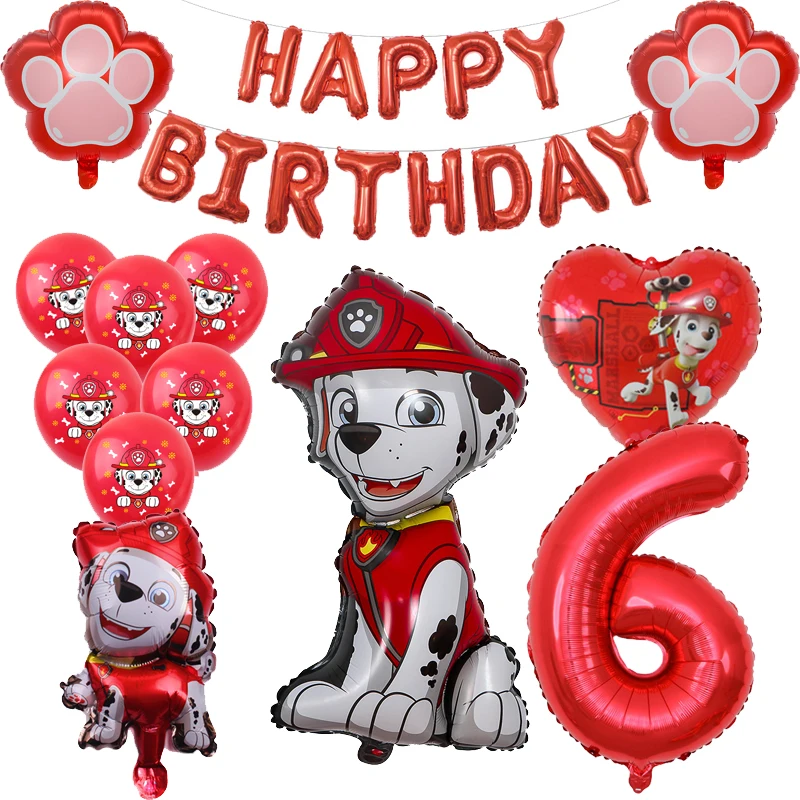 Воздушный шар из алюминиевой пленки с собакой м/ф Щенячий патруль |