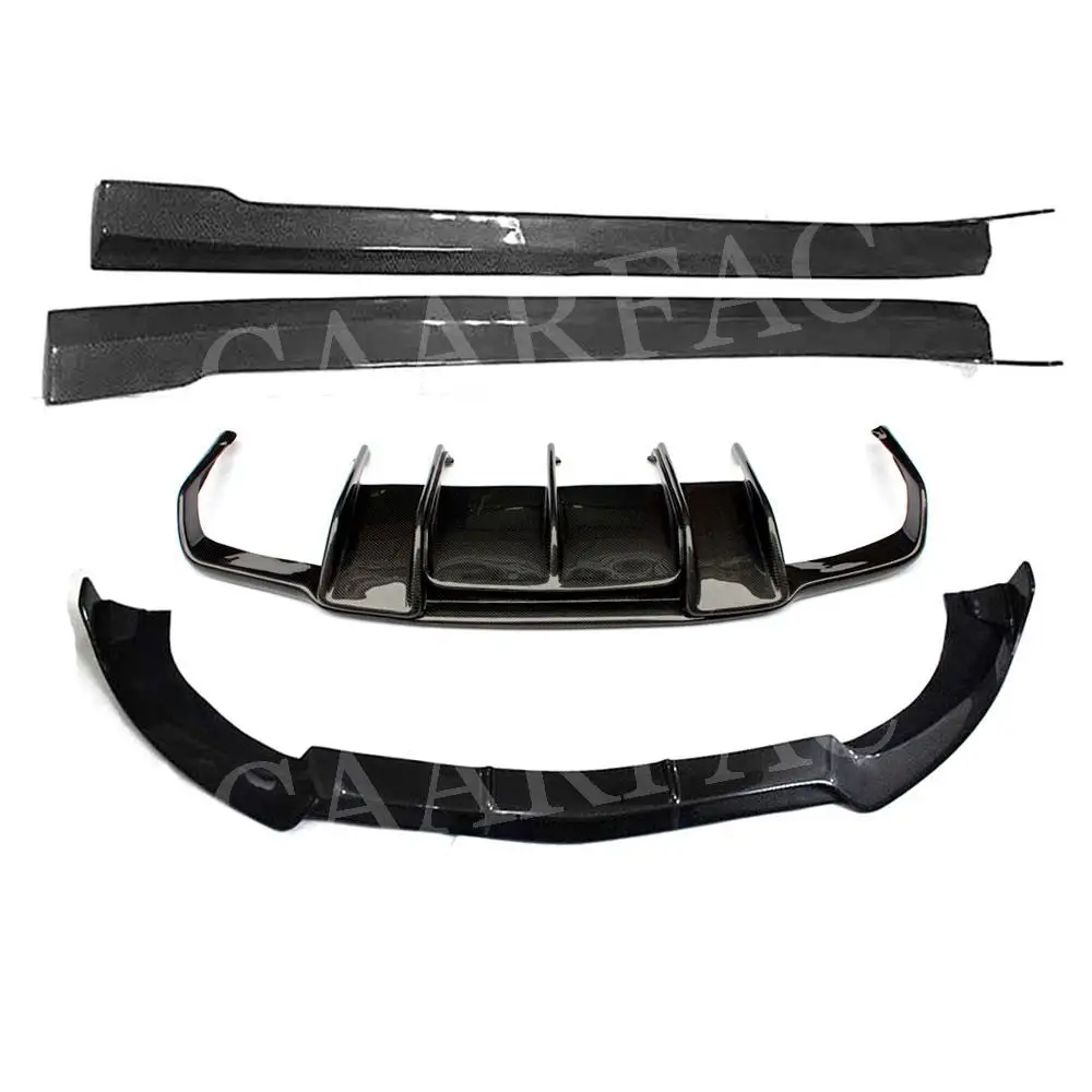 Передний бампер из углеродного волокна задний диффузор спойлер боковая юбка для