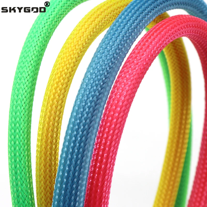 1/5/10M PET Braided Wire Sleeve 2 4 6 8 10 12 16 20 25 30 40mm Tight High Density Insulated Cable Protection Expandable UV