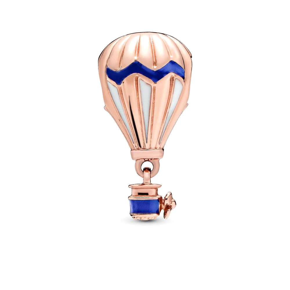Pandora-Breloque pendentif montgolfière, éléments de voyage, série Go Now, accessoires de perles pour bracelet féminin, bricolage exécutif